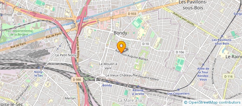 localisation de l'entreprise OXUS HYGEA à BONDY