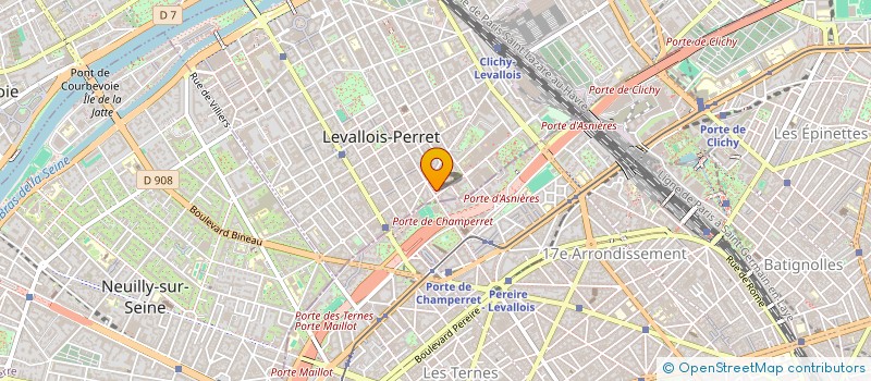 localisation de l'entreprise OXWOOD à LEVALLOIS PERRET