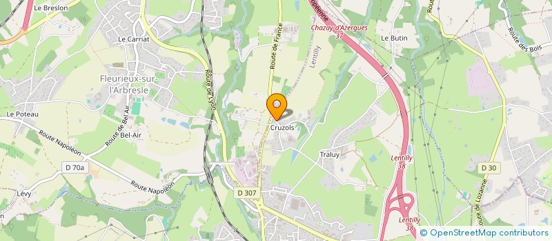 localisation de l'entreprise OXXIM  LENTILLY