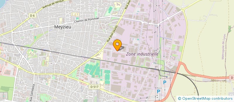 localisation de l'entreprise OXXODATA à MEYZIEU