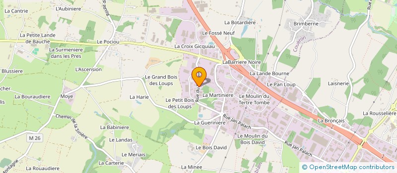 localisation de l'entreprise OXXOM à COUERON
