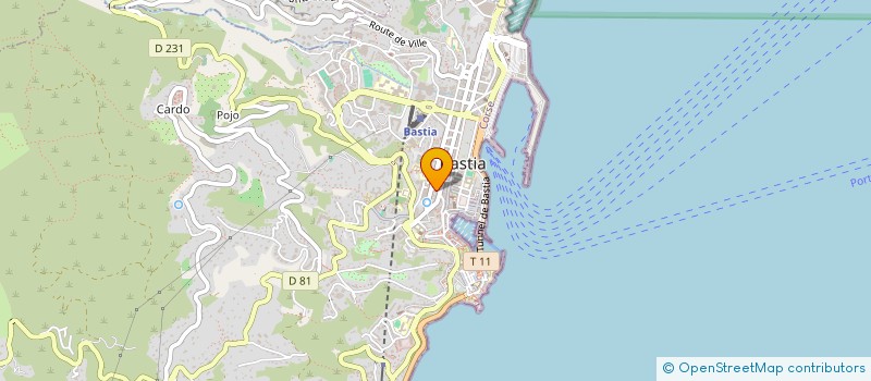 localisation de l'entreprise OXY à BASTIA