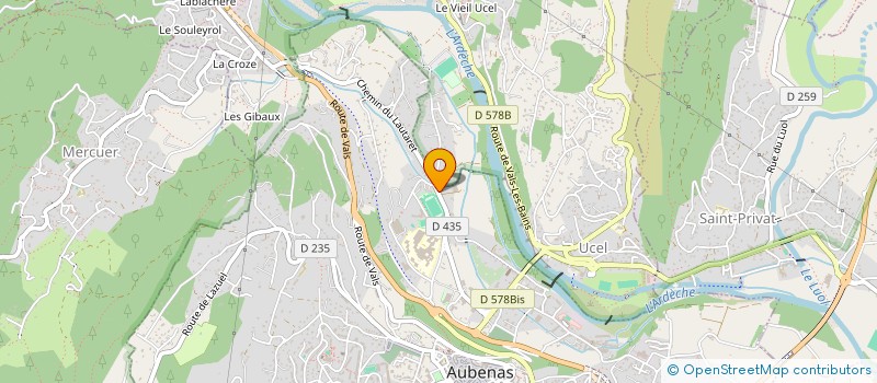 localisation de l'entreprise OXY à AUBENAS