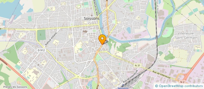 localisation de l'entreprise OXY-AISNE-INTERIM à SOISSONS