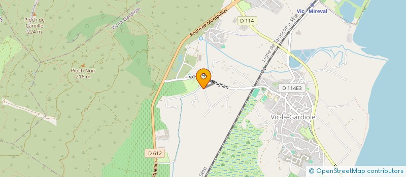 localisation de l'entreprise OXY CLIM  VIC-LA-GARDIOLE