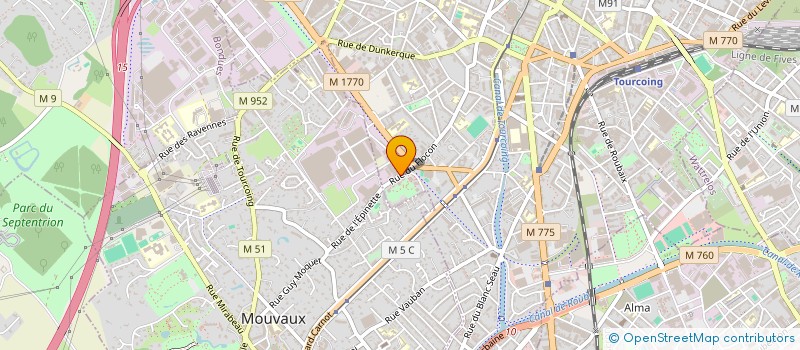 localisation de l'entreprise OXY'FRET à TOURCOING