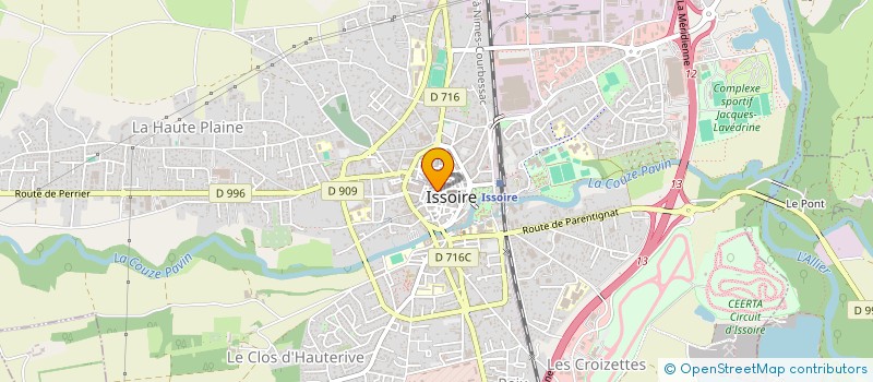 localisation de l'entreprise OXY ISSOIRE à ISSOIRE