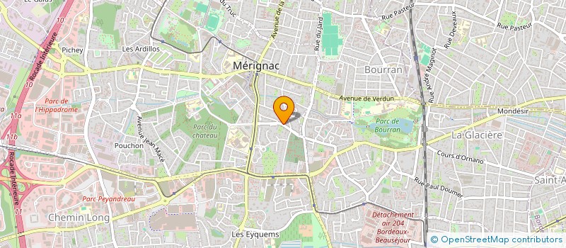 localisation de l'entreprise OXY TECH  MERIGNAC