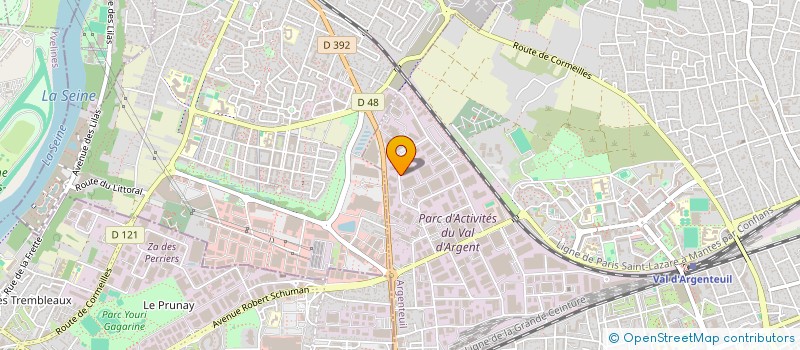 localisation de l'entreprise OXYBAT  ARGENTEUIL