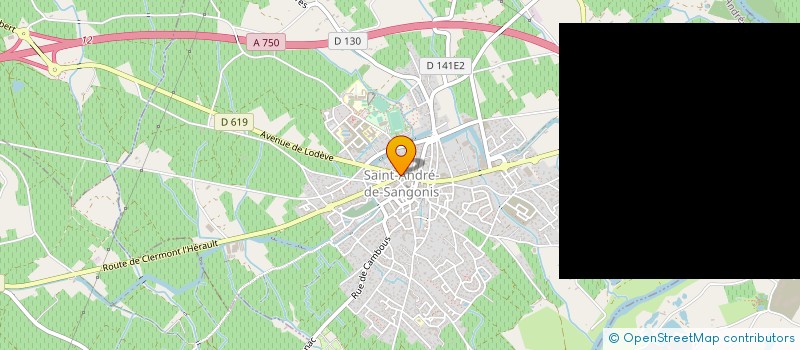 localisation de l'entreprise OXYCOUPAGE 34 à SAINT-ANDRE-DE-SANGONIS