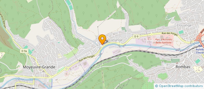 localisation de l'entreprise OXYDEM  ROSSELANGE