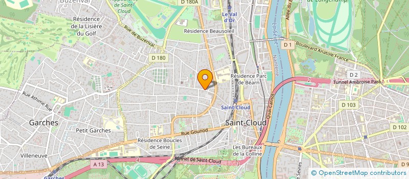 localisation de l'entreprise OXYDES à SAINT-CLOUD