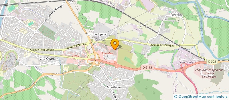 localisation de l'entreprise OXYDIS à CARCASSONNE