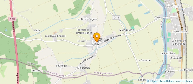 localisation de l'entreprise OXYDIS-EXPERTISES à ANTOGNY-LE-TILLAC