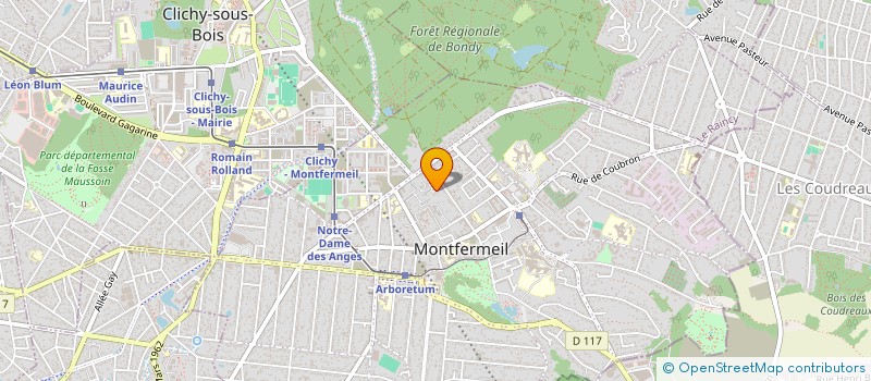 localisation de l'entreprise OXYGEA à MONTFERMEIL