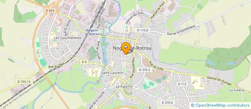 localisation de l'entreprise OXYGEM 28 à NOGENT-LE-ROTROU