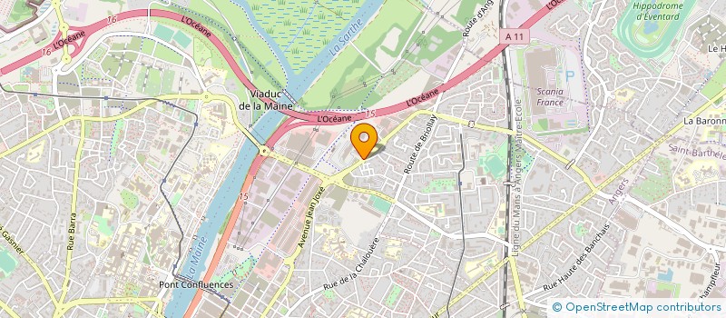 localisation de l'entreprise OXYGEM - GEM D ANGERS  ANGERS