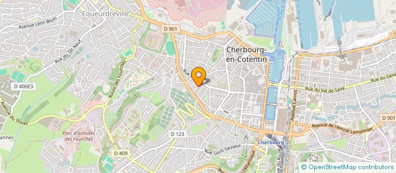 localisation de l'entreprise OXYGEN à CHERBOURG-EN-COTENTIN