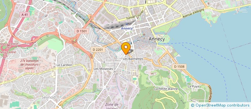 localisation de l'entreprise OXYGEN 7 à ANNECY