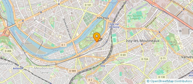 localisation de l'entreprise OXYGEN à ISSY-LES-MOULINEAUX