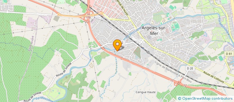 localisation de l'entreprise OXYGEN  ARGELES-SUR-MER