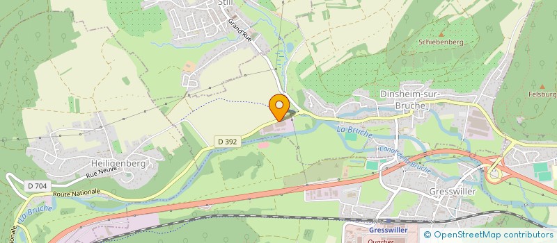 localisation de l'entreprise OXYGEN FERMETURES  DINSHEIM-SUR-BRUCHE