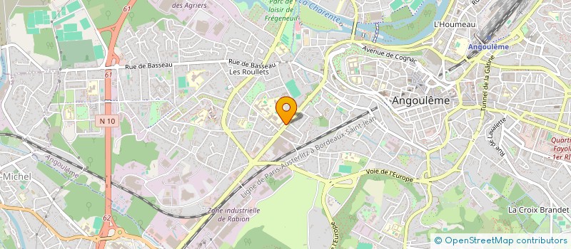 localisation de l'entreprise OXYGEN MAISON DES LYCEENS à ANGOULEME