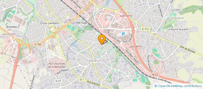localisation de l'entreprise OXYGEN'Z à TREGUEUX