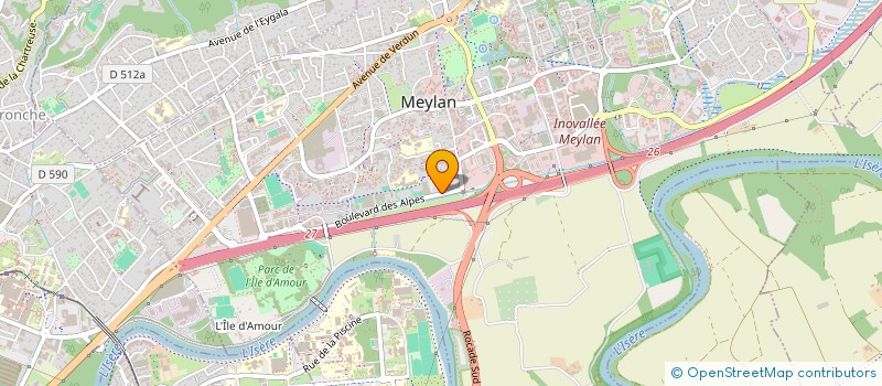 localisation de l'entreprise OXYGENA à MEYLAN