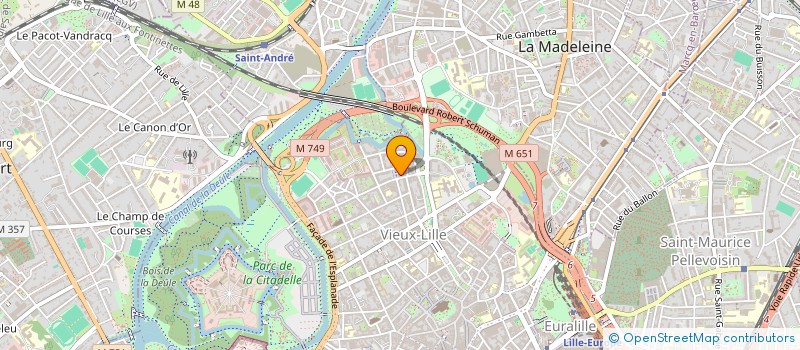 localisation de l'entreprise OXYGENE 3 à LILLE