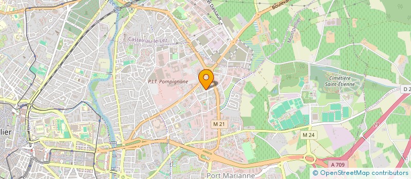 localisation de l'entreprise OXYGENE 34 à MONTPELLIER