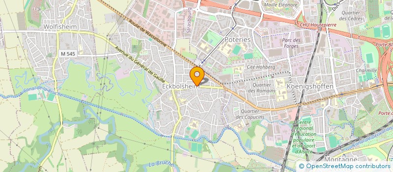 localisation de l'entreprise OXYGENE  ECKBOLSHEIM