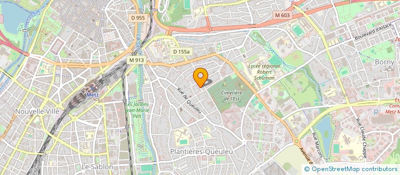localisation de l'entreprise OXYGENE à METZ