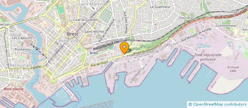 localisation de l'entreprise OXYGENE à BREST