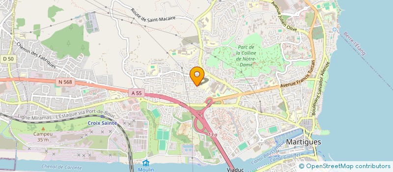 localisation de l'entreprise OXYGENE + à MARTIGUES