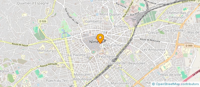 localisation de l'entreprise OXYGENE à MONTPELLIER