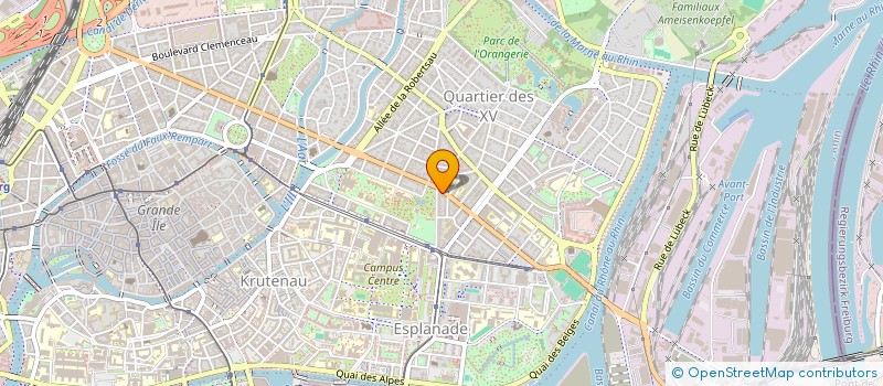 localisation de l'entreprise OXYGENE à STRASBOURG