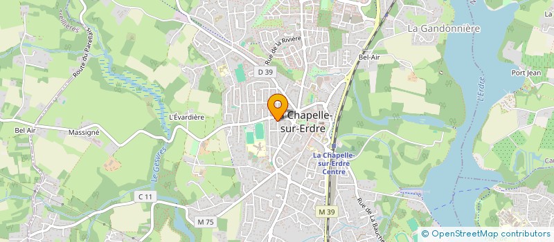 localisation de l'entreprise OXYGENE à LA CHAPELLE-SUR-ERDRE