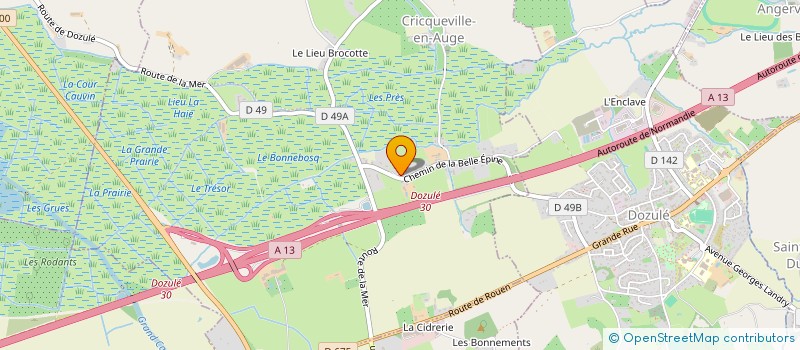 localisation de l'entreprise OXYGENE  CRICQUEVILLE-EN-AUGE