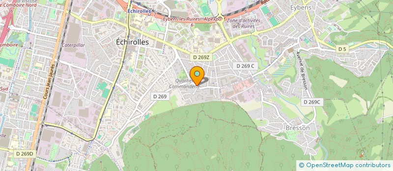 localisation de l'entreprise OXYGENE AMBULANCES  ECHIROLLES