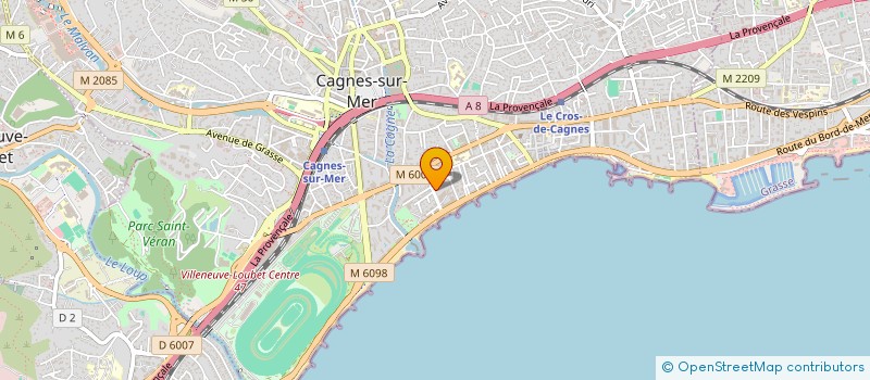 localisation de l'entreprise OXYGENE COMMUNICATION à CAGNES-SUR-MER