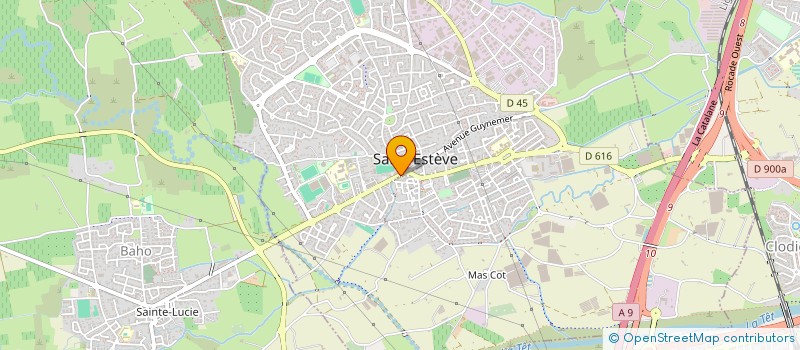 localisation de l'entreprise OXYGENE DU ROUSSILLON à ST ESTEVE