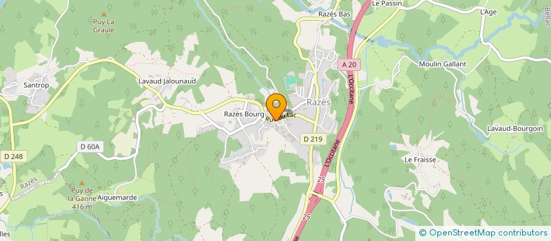 localisation de l'entreprise OXYGENE MOTO AUTO 87 à RAZES