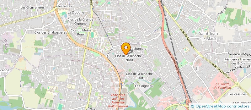localisation de l'entreprise OXYGENE ORATOIRE à ORLEANS