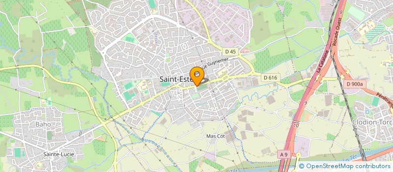 localisation de l'entreprise OXYGENE PLUS à SAINT-ESTEVE