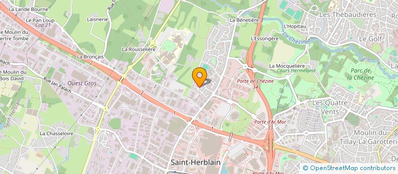 localisation de l'entreprise OXYGENE PRO à SAINT-HERBLAIN