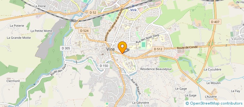 localisation de l'entreprise OXYGENE PRO  VIRE NORMANDIE