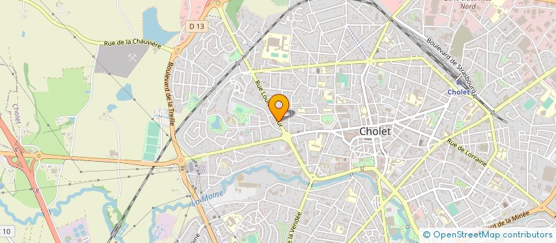 localisation de l'entreprise OXYGENE RESSOURCES HUMAINES à CHOLET
