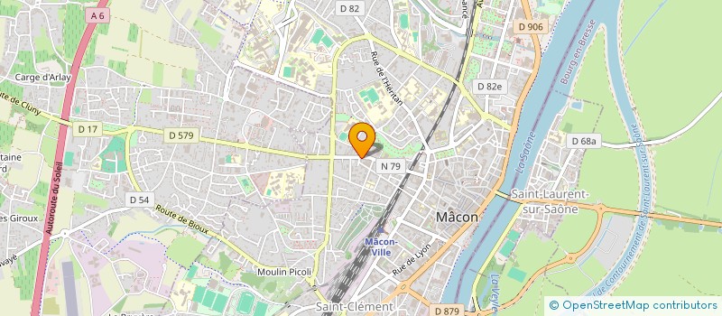 localisation de l'entreprise OXYGENE SARL à MACON