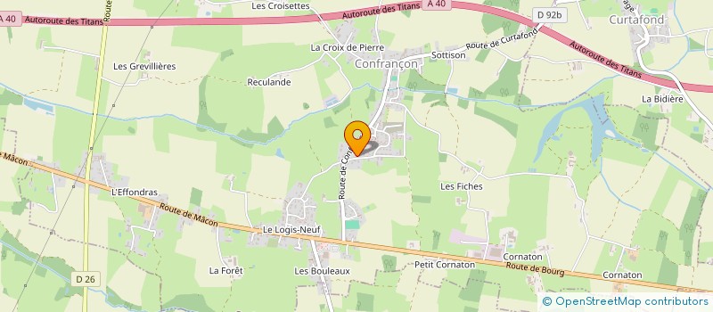 localisation de l'entreprise OXYGENE SERVICES à CONFRANCON